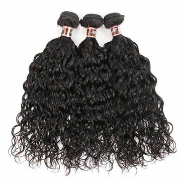 Brazilian Wavy Remy Human Hair Weave Bundles-6